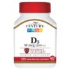 Vitamina D3 - Liberación rápida - 50 mcg 250 Cápsulas en Gel