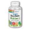 Once Daily Multivitaminico de alta energía sin hierro - 120 Cápsulas Veganas