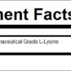 L-Lisina - Grado farmacéutico - 500 mg 90 Cápsulas Veganas - Imagen 2